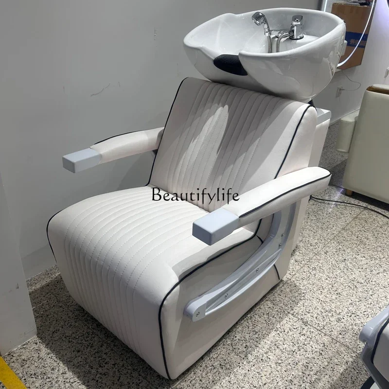 

Shampoo Chair for Hair Salon Hairdressing Beauty Flush Shampoo Sitting Chair Punch Household