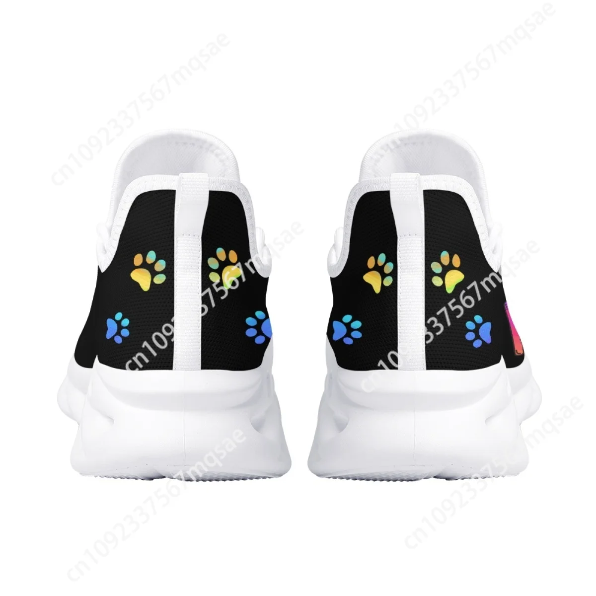 Custom Fashion Shockproof Sneakers for Women Dog Groomer Pet Barber Footwear Psychedelic Gradient Running Shoes Girl Tennis