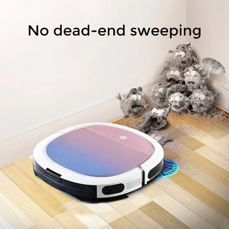 Klinsmann Power Suction Wi-Fi Connectivity Self-Charging Super Thin Cleaner Sweeping Robot