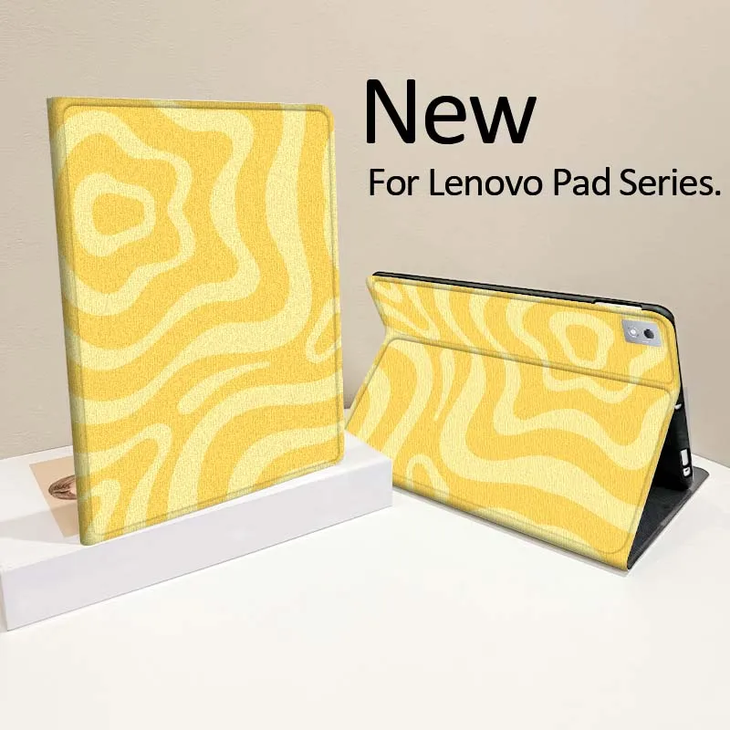 

Abstract Line Pattern For Lenovo Pad Tab Legion Xiaoxin Y900 Y700 K10 M10 P11 3rd Pro GT Plus Gen Cover Tablet Case