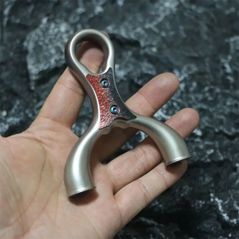 Outdoor Portable EDC Multi-functional Stainless Steel Camping Hunting Pocket Slingshot Tool