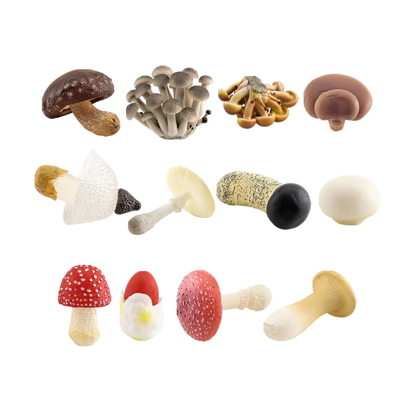 4x Mushroom Model Decorations Figurines for Scene Layouts Micro Landscape Girls