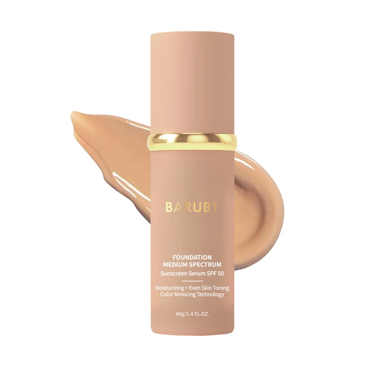 4 in 1 Foundation Liquid- Hydrating Medium Full Coverage Concealer SPF50+ with Inspired By Forever Bloom-Longwearing Waterproof