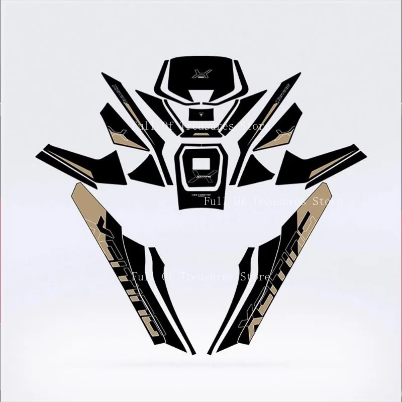 

Подходит для Guangyang Rowing X350 2021, модель, наклейка на топливный бак, модификация, матовая наклейка, противоскользящая наклейка, украшение