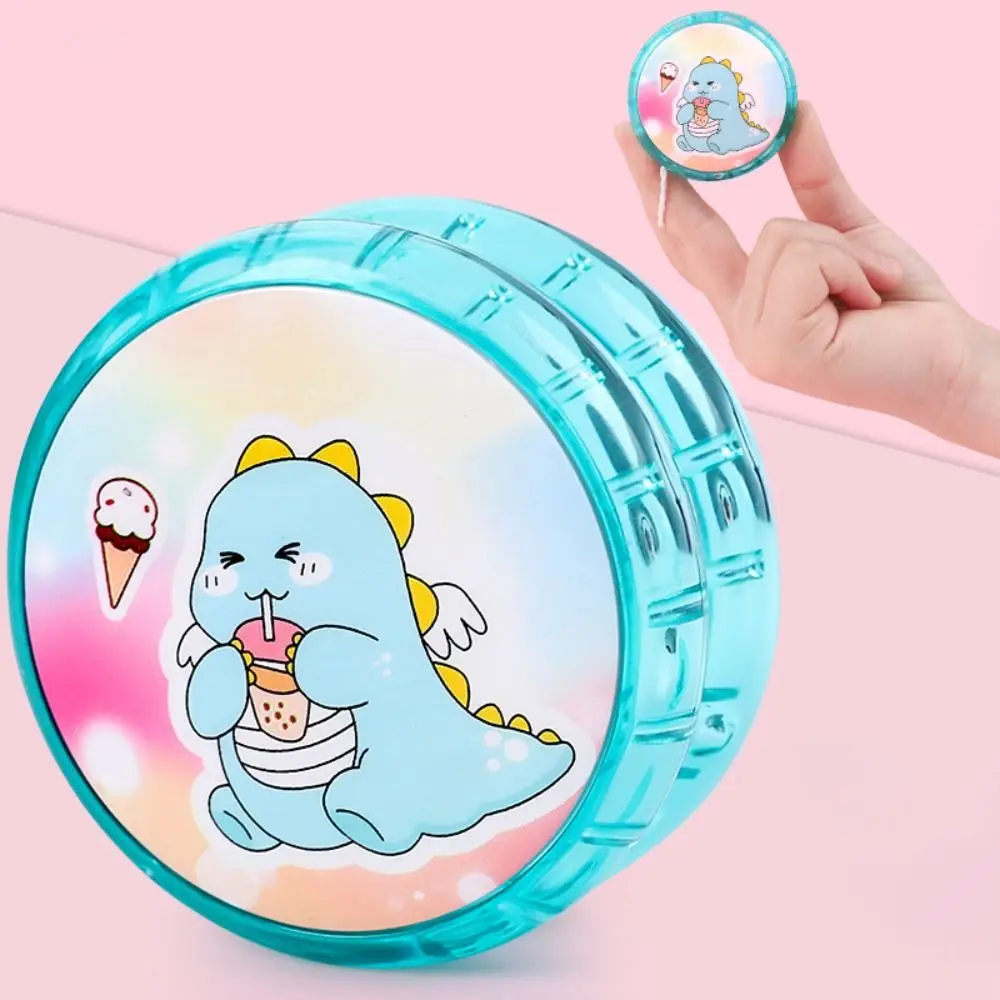 Fall Prevention Glowing Yoyo Simplicity Plastic Cement Wear-resistant Developmental Toys Portable Durable Flash Toys