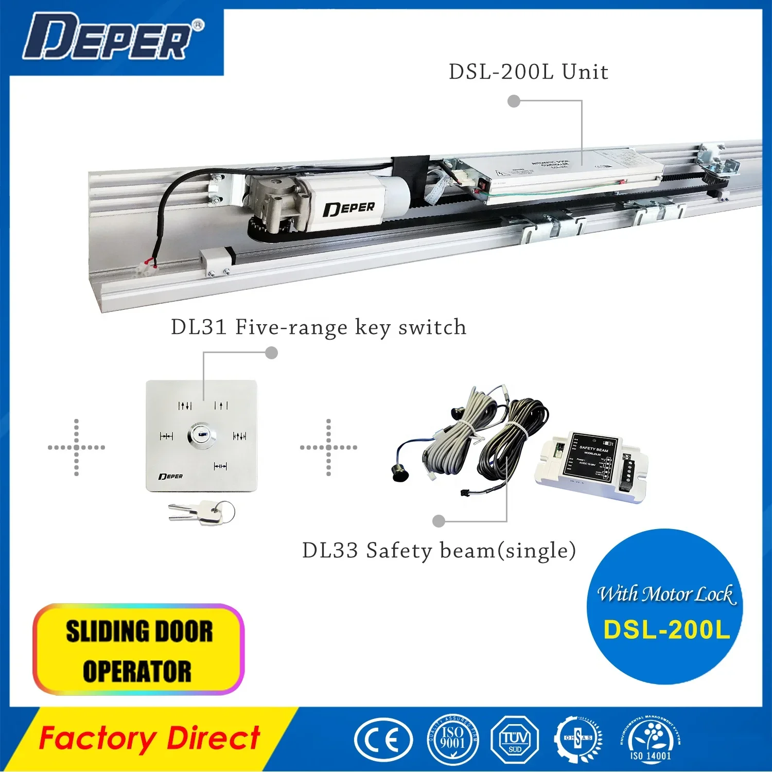 European design 150kg sliding gate motor automatic door operator and parts