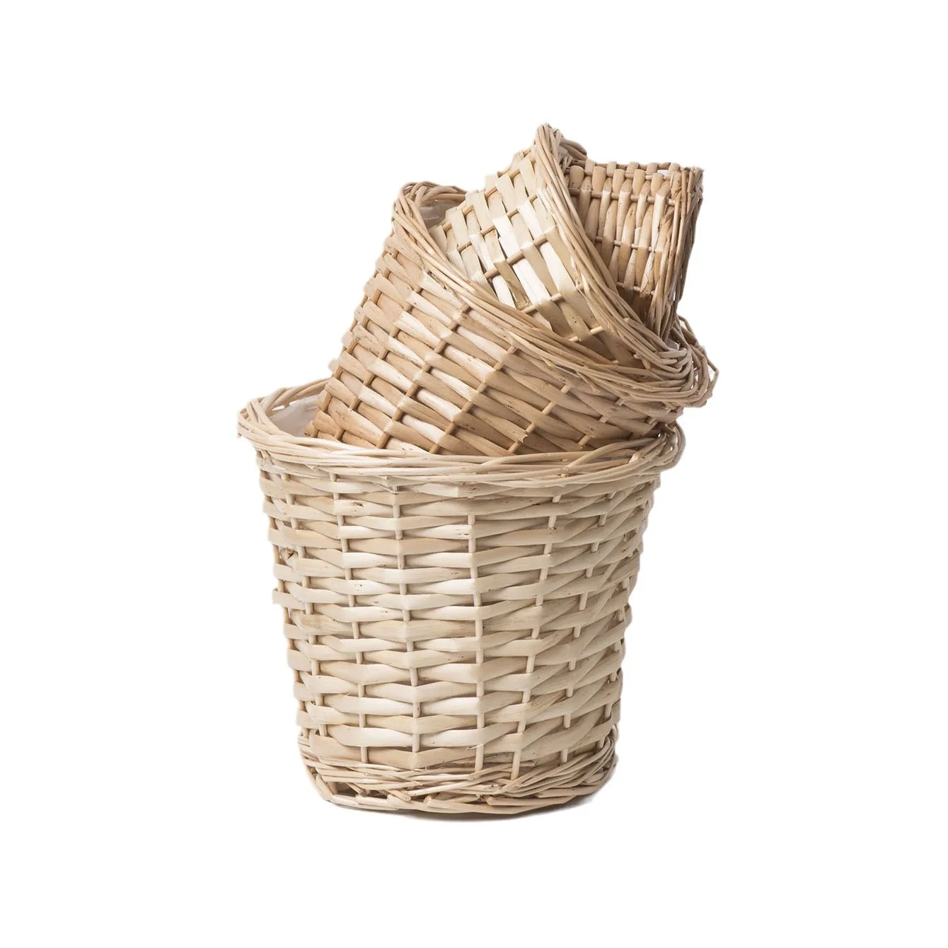 Pastoral Wicker Flower Pot Hand-woven Flower Decorative Basket Succulent Plant Creative Balcony Personalized Flower Pot