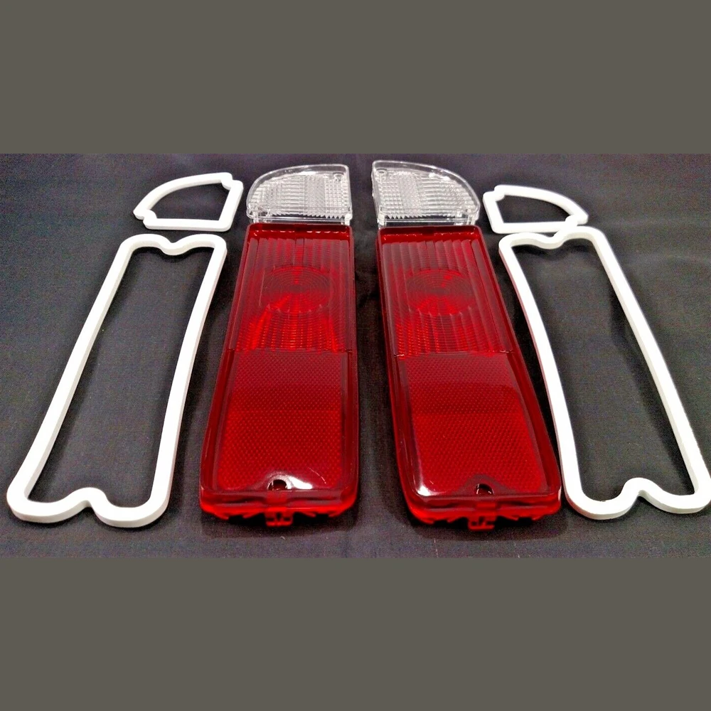 

Car Pair Tail Light Reverse Lenses W Gaskets 1967-1972 for Chevy GMC Pickup Truck