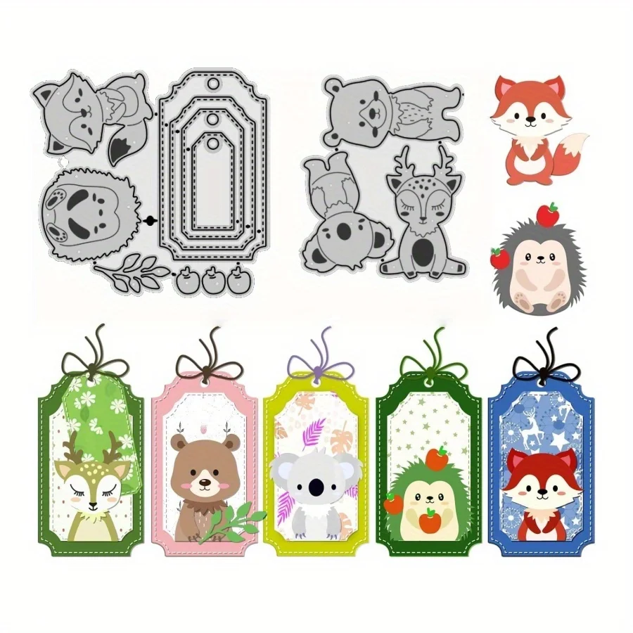 Tieranhänger, Metall-Stanzformen für DIY Scrapbooking, Kartenherstellung, Schablonen, Prägung, Basteldekoration