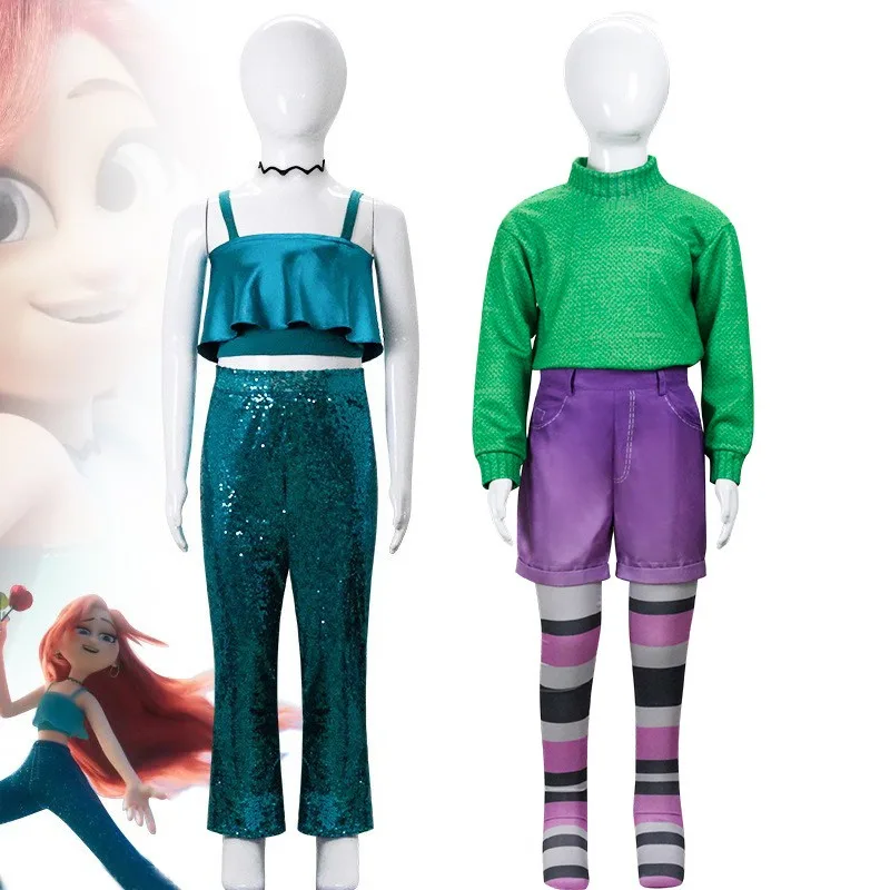 Ruby Gillman Cosplay Ruby Gillman Teenage Kraken Chelsea Little Mermaid Outfit Kid Adult 2023 Movie Costume Halloween Clothes