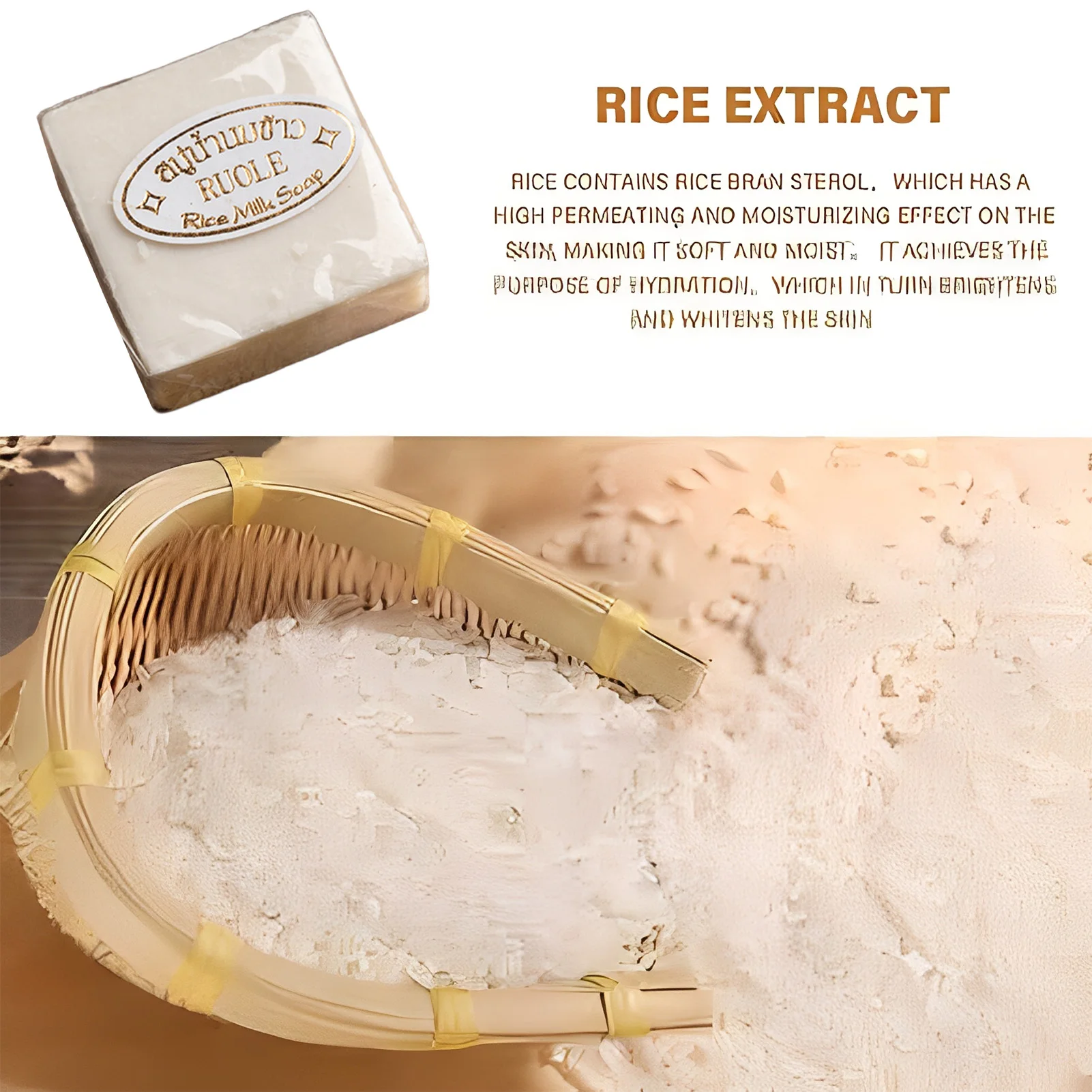 1/2pcs Thailand Rice Milk Soap - огляд і ціна Hair Care Thailand