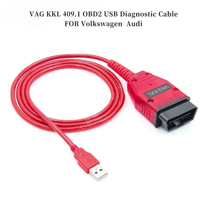

VAG KKL 409.1 OBD2 USB-диагностический кабель с FT232RL Dual Real 9241A Red Board ДЛЯ Volkswagen ДЛЯ Audi ДЛЯ Skoda ДЛЯ Seat