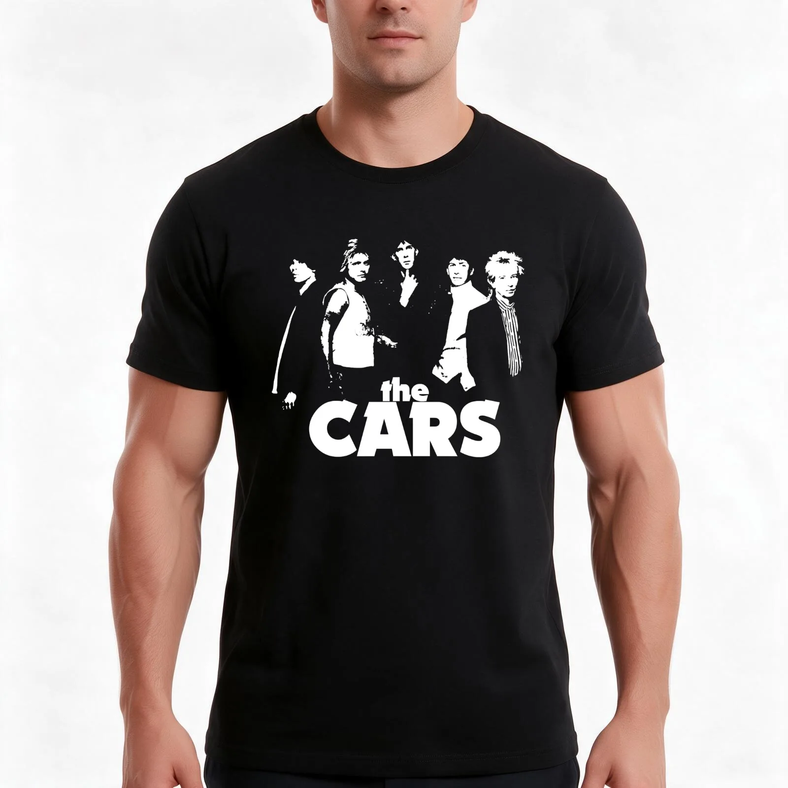 Cars - The White Stencil T-Shirt, Summer Casual Cotton Tee, Oversized Streetwear Tops, Vintage Graphic Print, Unisex Men Women