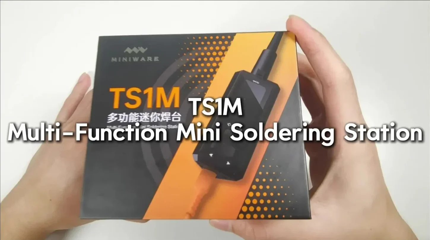 TS1M Mini Soldering Station OFFICIAL MINIWARE Portable Digital Display 100/245/210 Handle Tip Power Welding Repair Kits DIY Tool