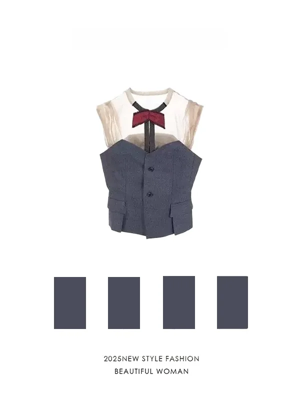 

Elegant Mesh Splice Design Women's Shirt Slimming Top U-Neckline Regular Sleeve Length Simple Style Summer Fashion