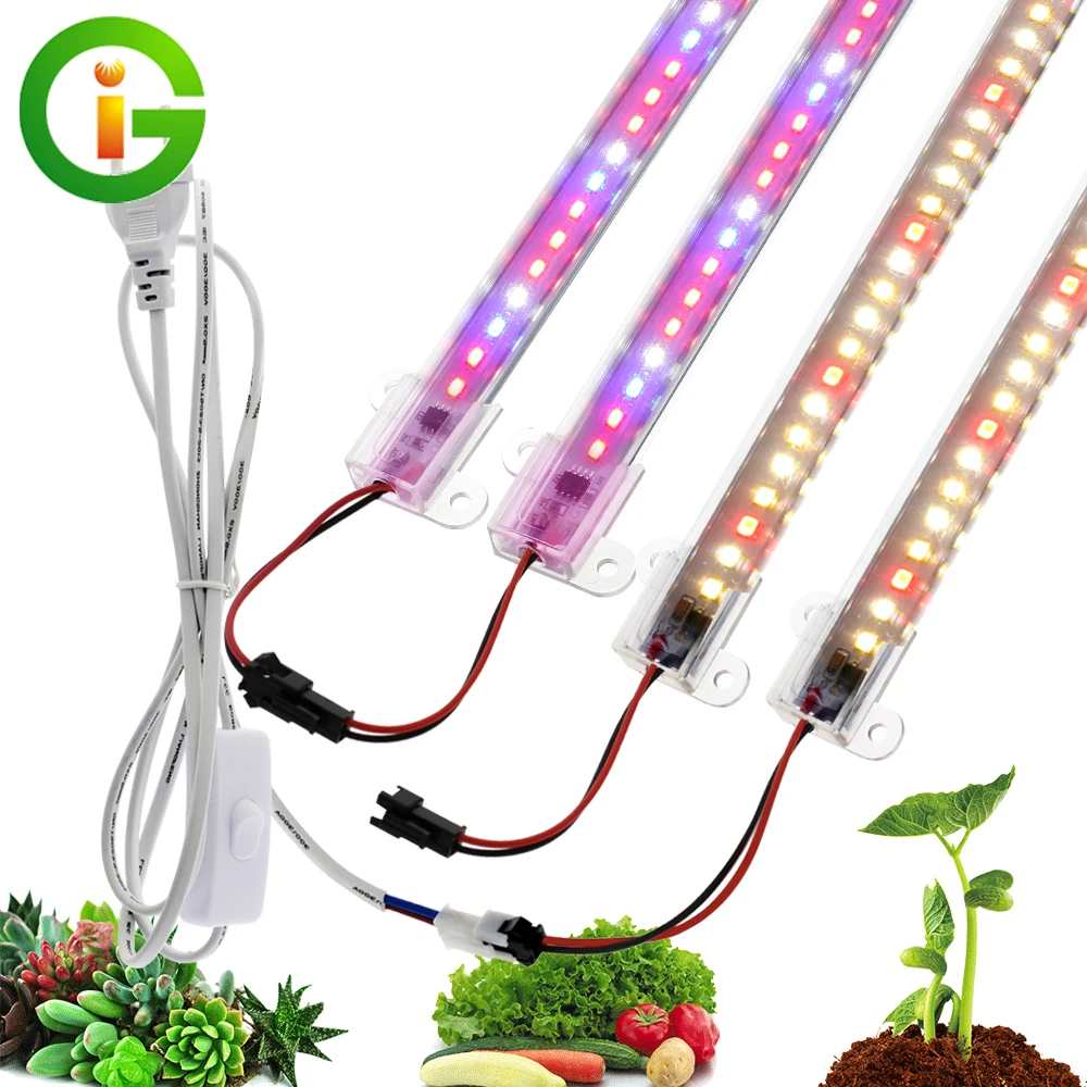 AC220V LED Grow Light 75 leds LED Plant Lichtbalk Volledige Spectrum Phyto Lamp Voor Kamerplanten Veg Bloemen Hydrocultuur systeem