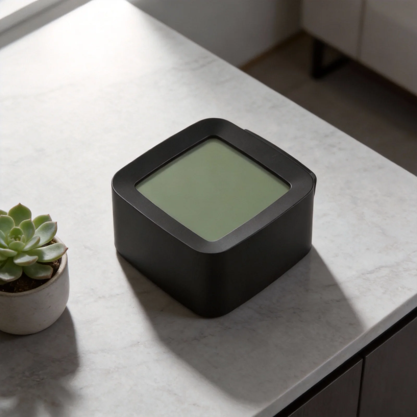 Portable Alarm LCD Clock Humidity Monitor User-friendly Buttons Multi-function Display Easy Operation Alarm Clock
