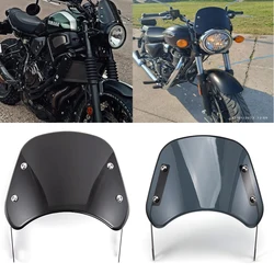 for Bandit Honda Hornet 600 Kawasaki Zephyr Z750 Universal Motorcycle Windshield 5-7inch Windscreen Deflector Moto Accessories