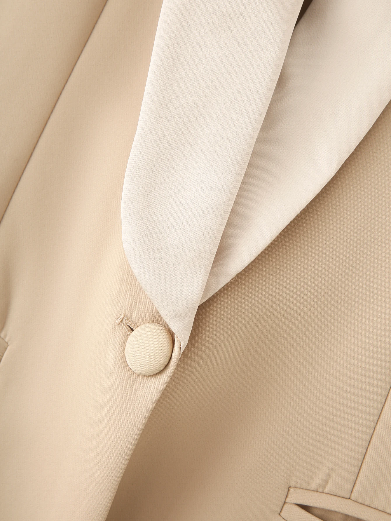 Damska Krótka Marynarka z Krótkim Rękawem, Zapinana na Jeden Guzik, Długa, Bez Pleców, Elegancka Kurtka/Westka