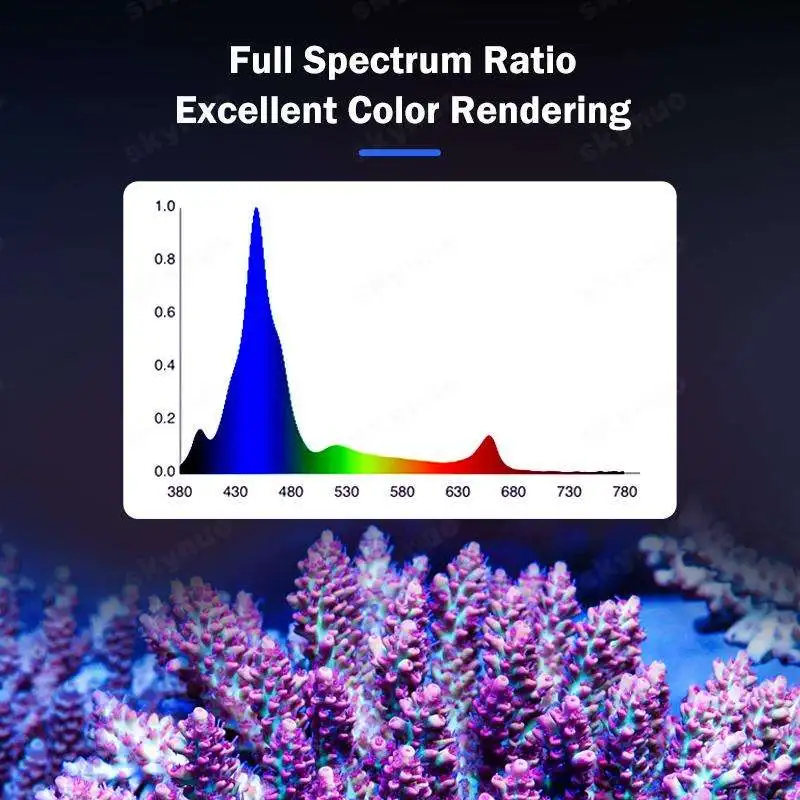 TLF KASSRAY الراقية T169 التغطية الكاملة 169 واط لوحة مسطحة الشعاب المرجانية ضوء كري الخرز الألومنيوم الجسم ميانويل الطاقة لأسماك الشعاب المرجانية البحرية