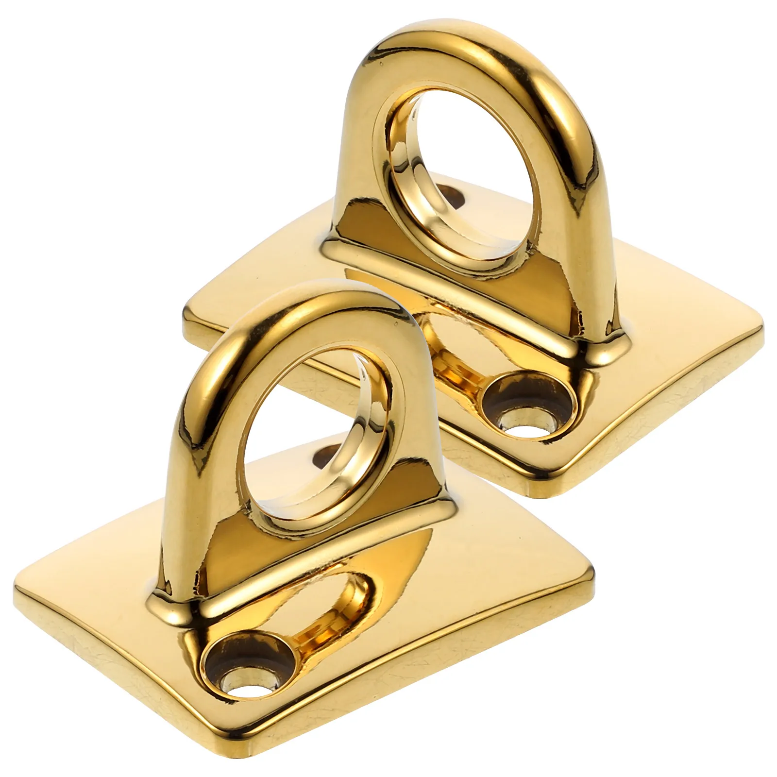 

2 pcs Metal Guardrail Rope Hooks Zinc Alloy Wall Mount 50x40mm Golden Crowd Control Hook Easy Install Practical Decorative