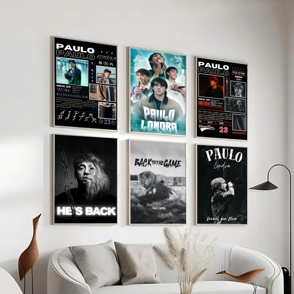 

P-Paulo Londra The Game Poster HD Art Sticky Wall Waterproof Home Living Room Bedroom Bar Aesthetic Decoration Gift