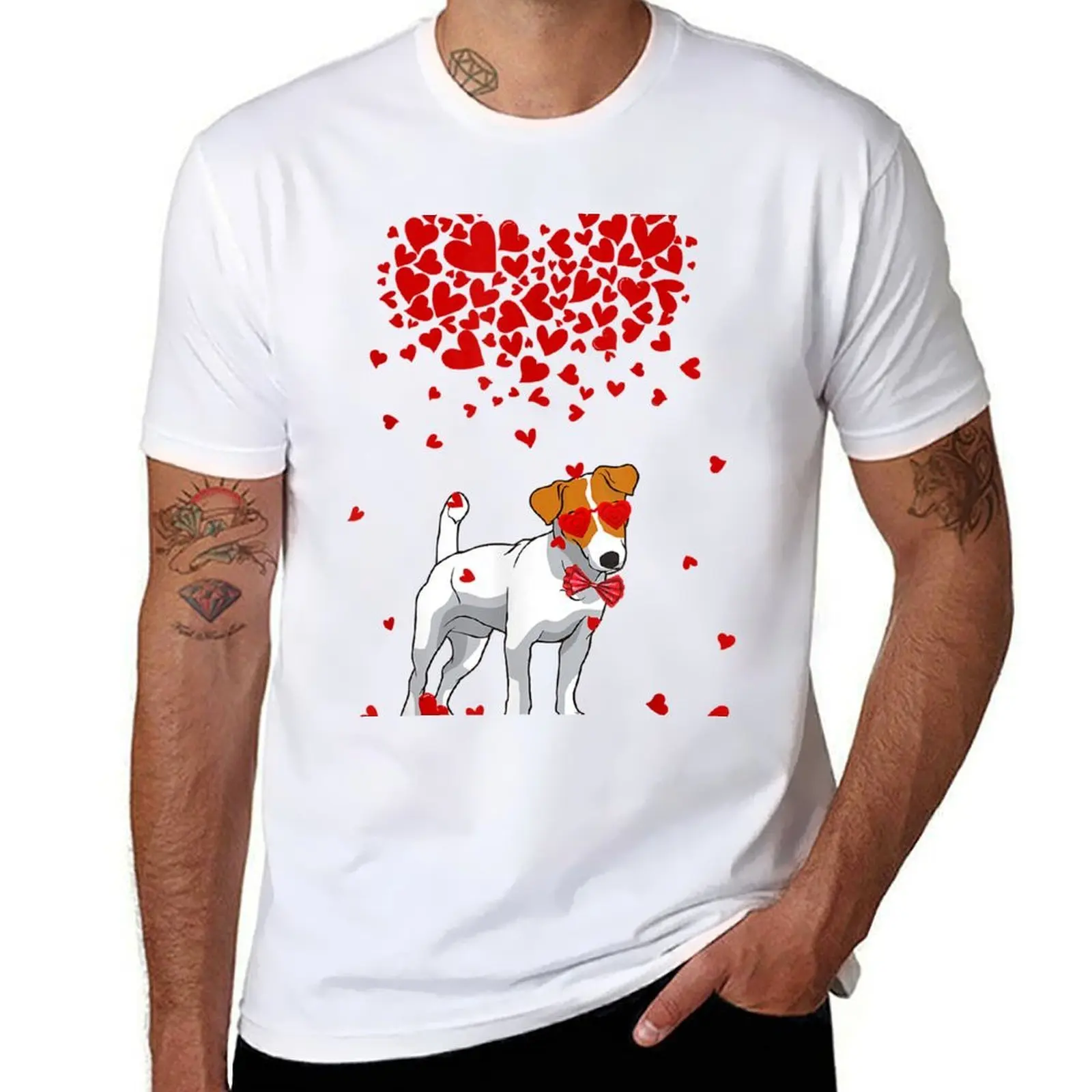 

Funny Jack Russell Terrier Outfit Dog Lover Valentine Gifts T-Shirt man graphic t shirt mens graphic t shirts T-Shirt