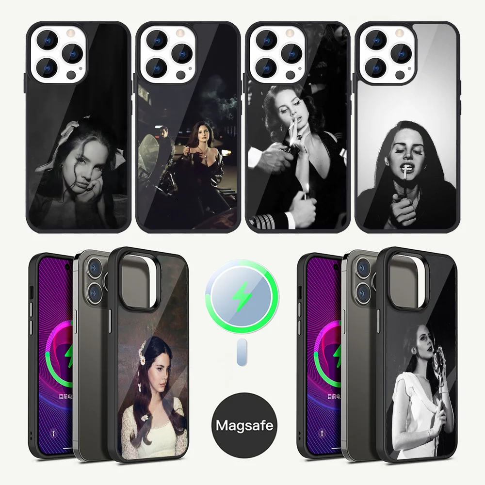 Lana D-Del Rey Famous Singer Phone Case For iPhone 16,15,14,13,12,11,Plus,Pro,Max Mini Magsafe Magnetic Wireless Charging