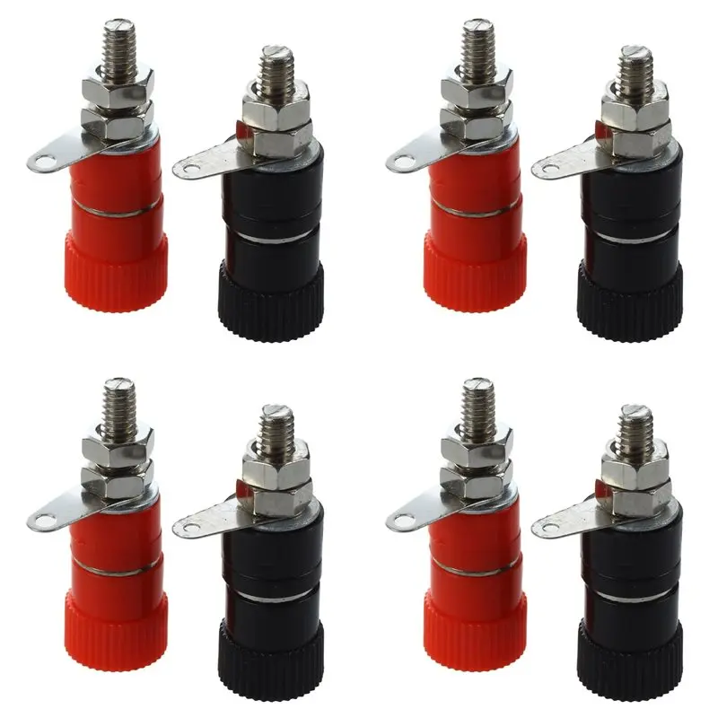 【MUST-HAVE】40 Pcs 3.8Mm Thread 4Mm Banana Plug Socket Binding Post Replacement