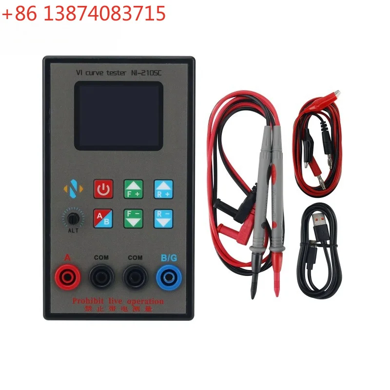 NI-210SC Portable Dual Channel VI Curve Tester 18 Levels Frequencies Adjustable with 2.0-inch TFT Screen