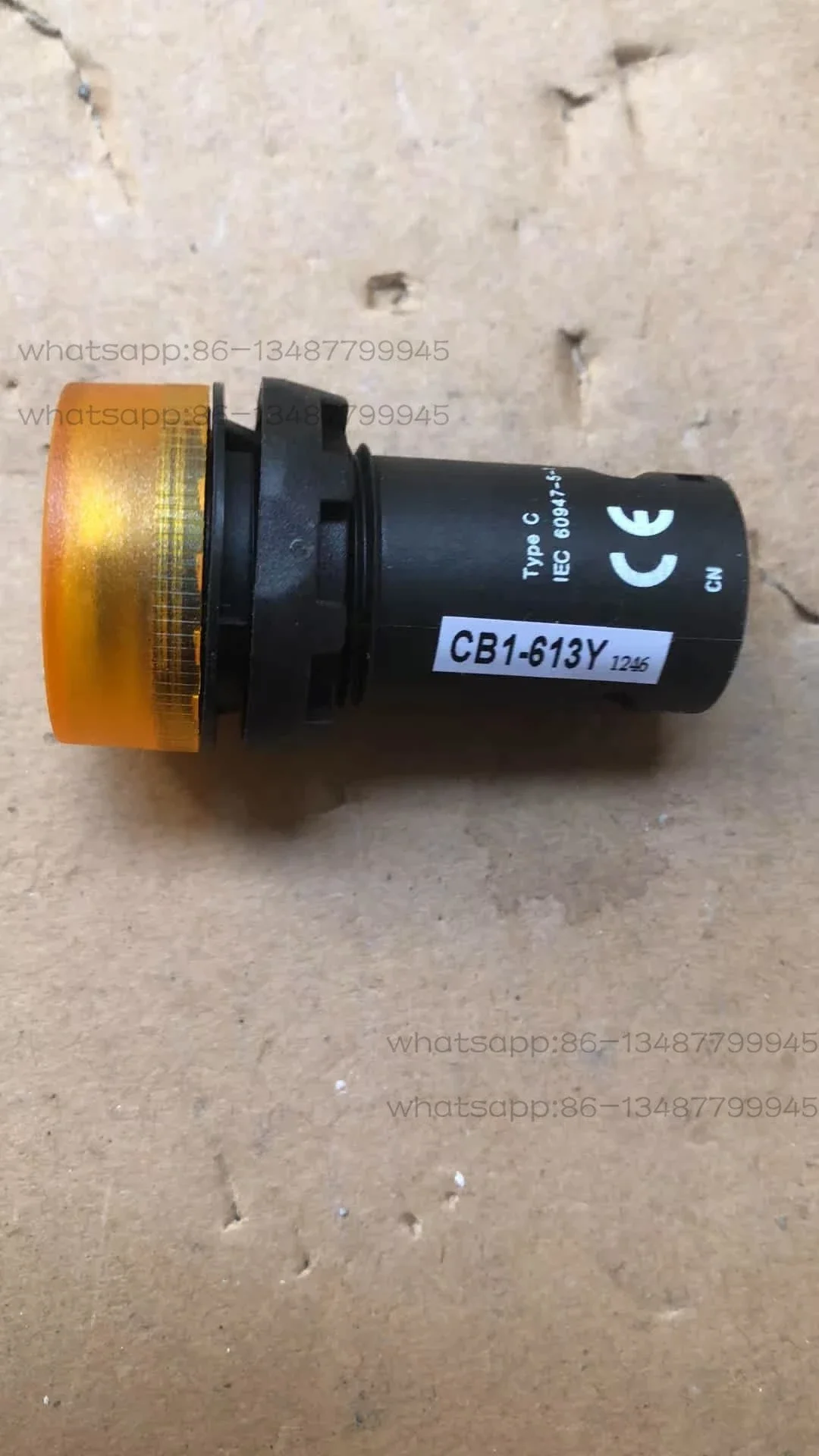 CB1-613Y Panel Mount Buzzer, 22mm Yellow LED Flashing Sound Alarm Indicator IP66 Industrial Signal Horn  2pcs