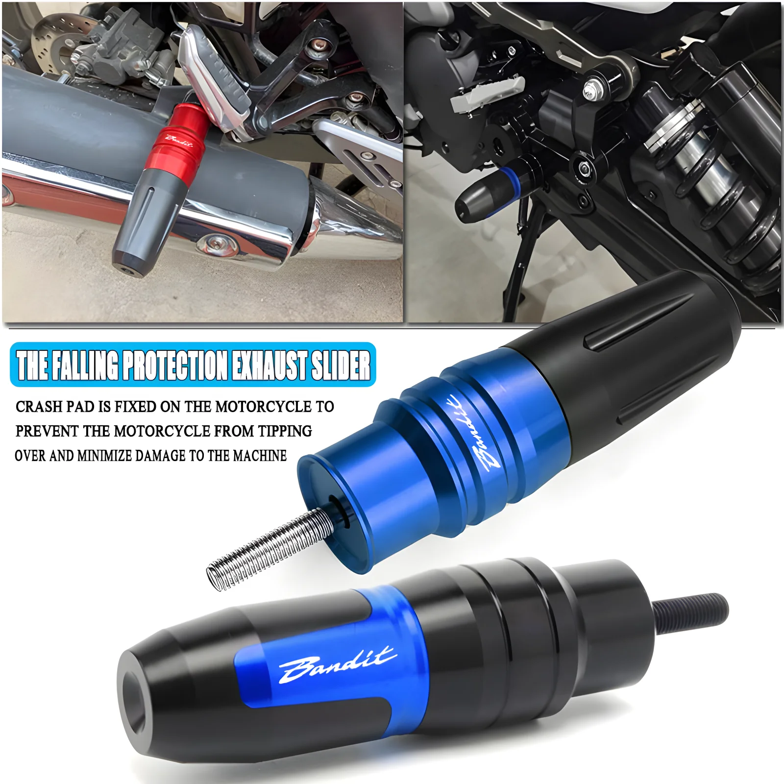 

Для Suzuki Bandit GSF600 GSF650 GSF1200 GSF1250 GSF 600 650 1200 1250 Bandit выхлопная рама ползунки защита от падения ﻿