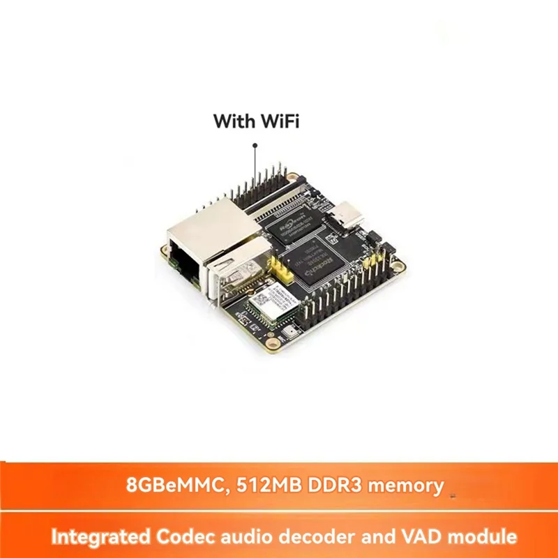 -A96Z Per Luckfox Nova Scheda di Sviluppo RK3308B Con Modulo WIFI Onboard EMMC-8GB 512MB DDR3 Codec Decodificatore Audio Modulo VAD