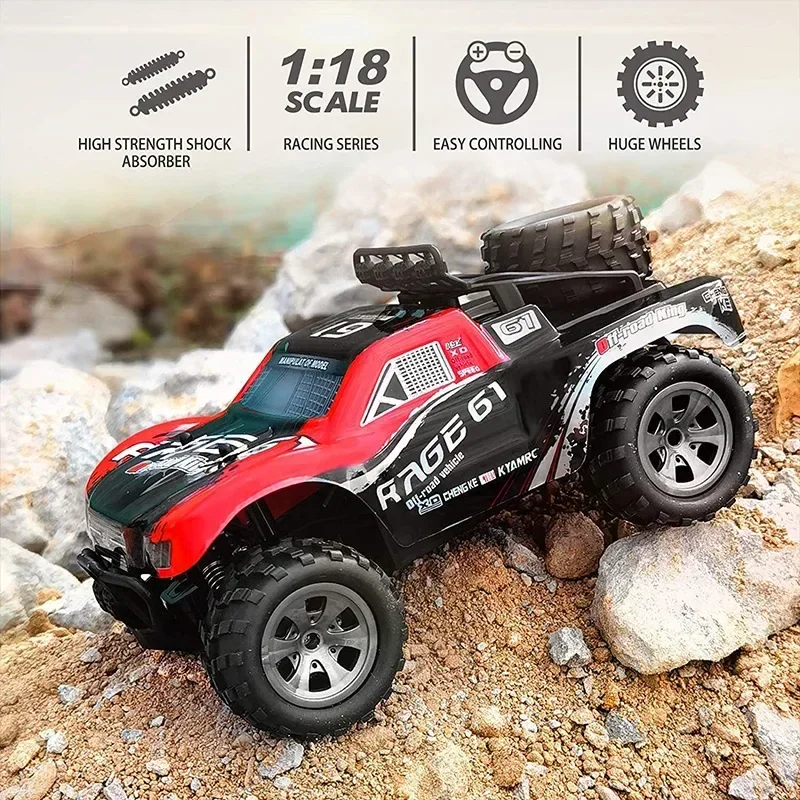 1:18 48km/h High Speed Drift Remote Control Toy Racing 2.4G Fast RC Car Off Road Climbing RC Truck Birthday Gift