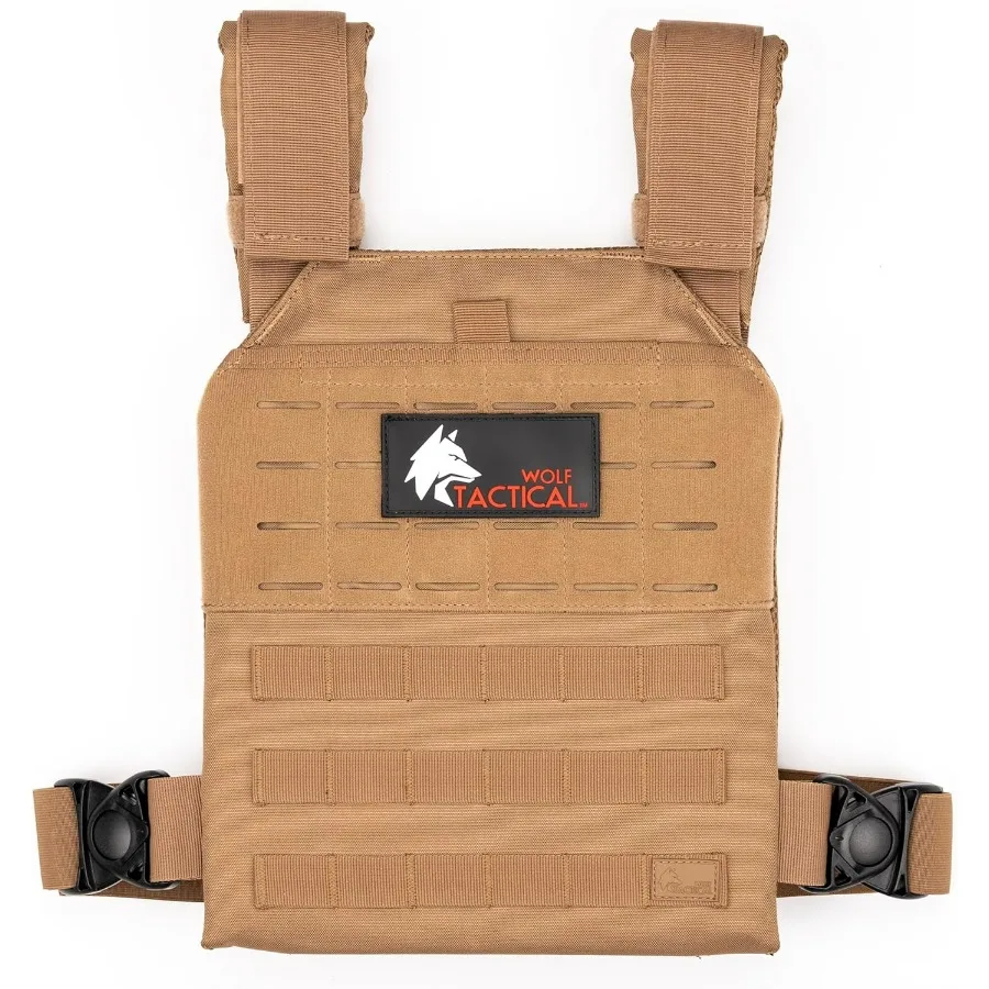 سترة وولف تكتيكية بسيطة مرجحة للرجال والنساء سترة وزن قابلة للتعديل مثالية للمشي والجري والتدريب على الأدوة