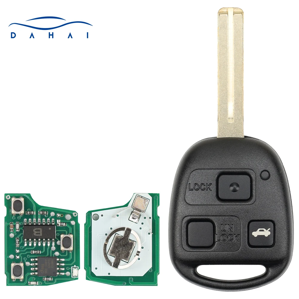 dahai 3 Buttons Remote Key HYQ1512V 315Mhz 4C/4D68 Chip For Lexus IS300 GS300 GS430 GX470 LX470 ES300 SC300 SC400 GS400 LS400