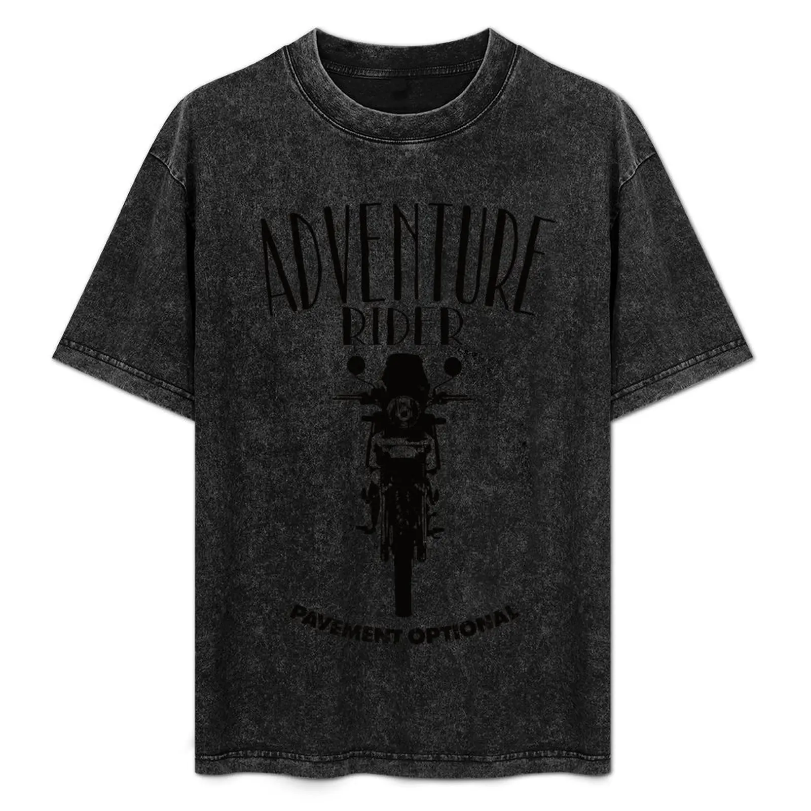 Adventure Bike Rider Royal Enfield Himalayan Motorcycle Theme - Pavement Optional T-Shirt oversized mens t shirts casual stylish