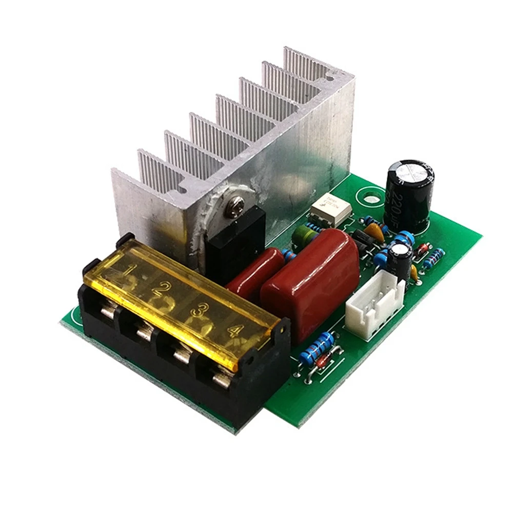 Regulador de voltaje SCR de 4000W CA, regulador de temperatura de velocidad del Motor eléctrico para motores de calentador de agua con interruptor