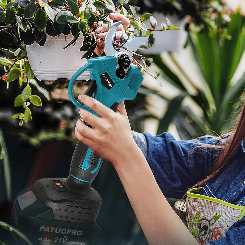 30 مللي متر اللاسلكي فرش الكهربائية تشذيب القص شجرة بونساي المقلم فروع القاطع أداة السلطة لبطارية ماكيتا 18 فولت