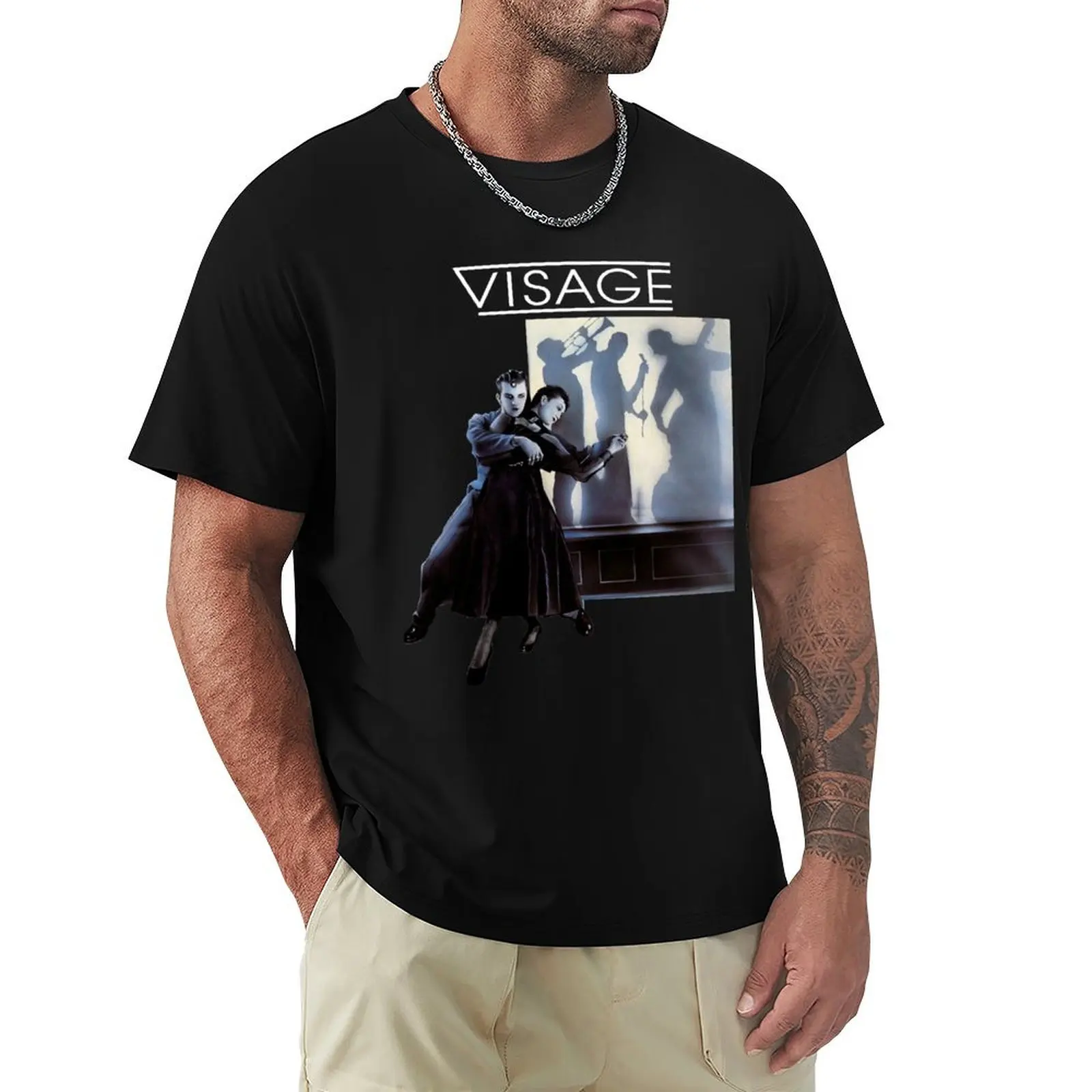 Visage album art Steve Strange 80's Retro punk new wave band original art design T-Shirt funny t shirts dark humor T-Shirt