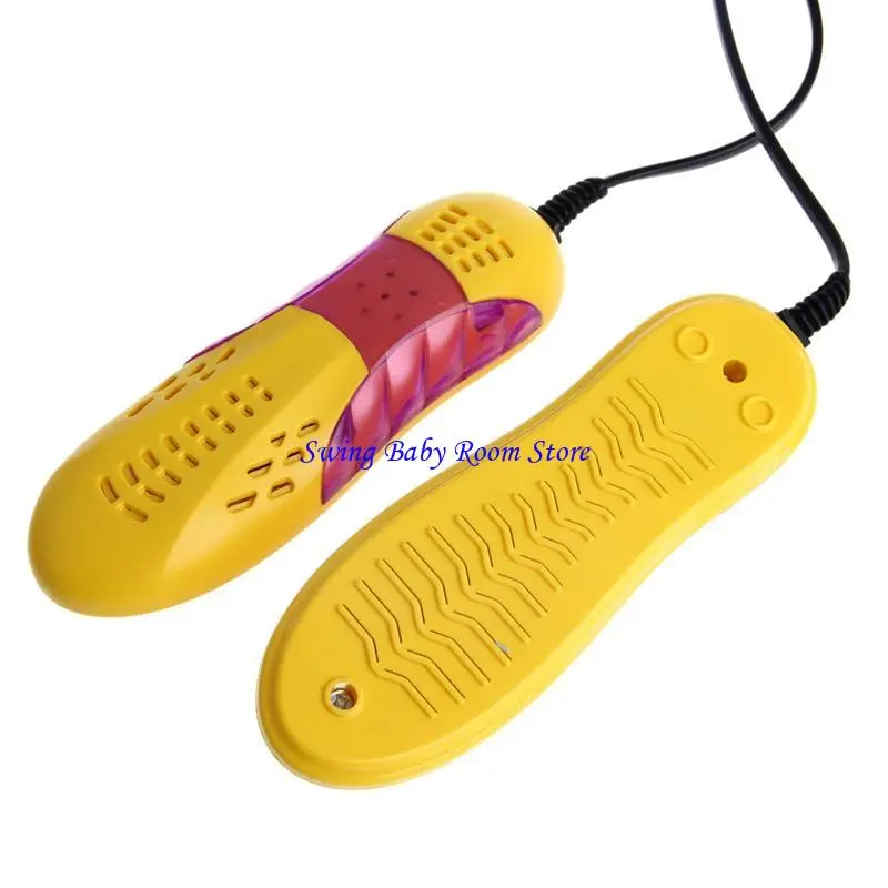 K1AD 220V 10W EU Plug Racing Car Light Voilet Shoe Dryer Odor Deodorant Heater