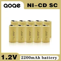 Quality SC 2200mah 1.2v battery NI-CD rechargeable batteries for makita bosch B&D Hitachi metabo dewalt for electric screwdriver