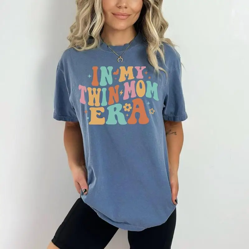 

Twin Mom Era Comfort Colors T Shirt Mama New Life Mothers Day