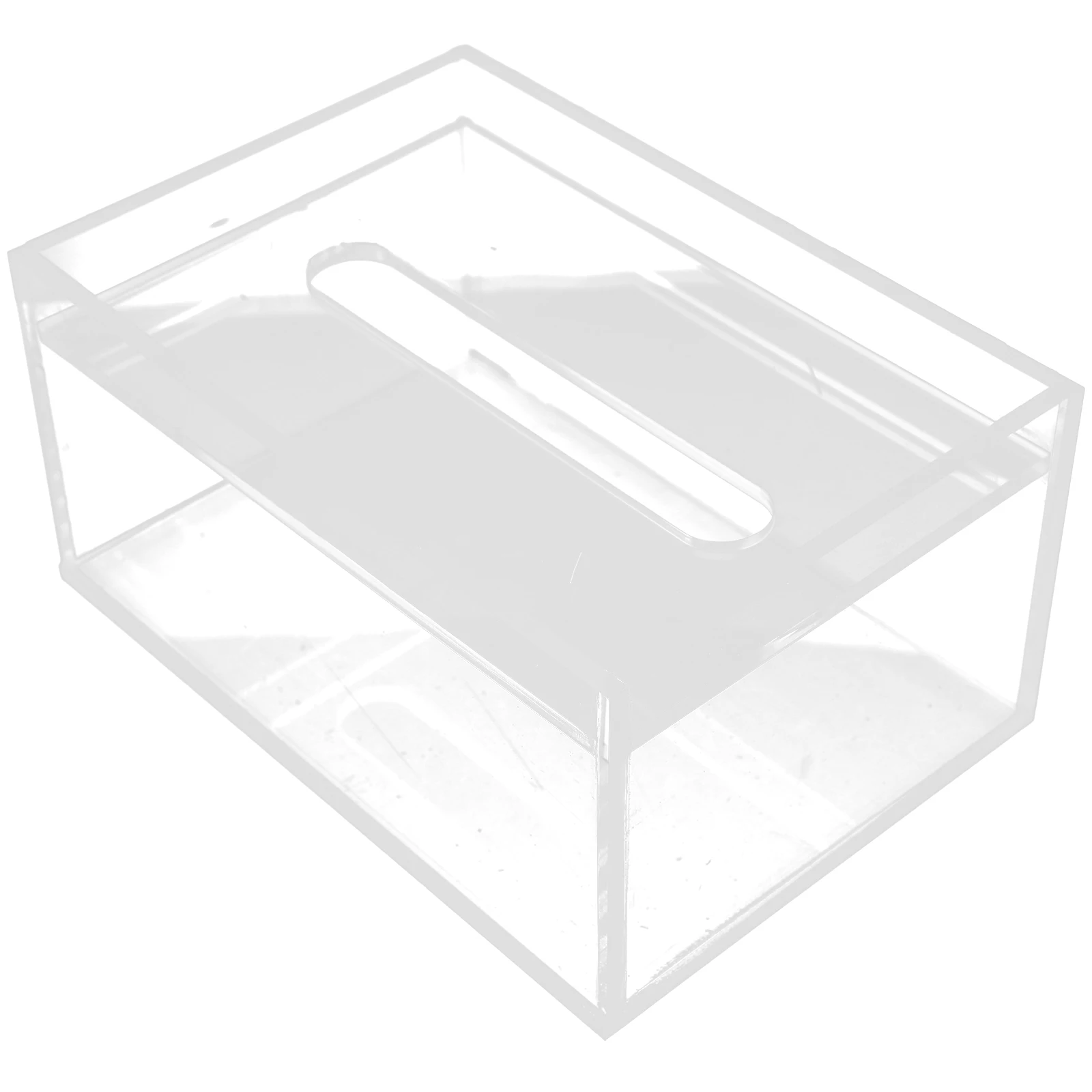 

Clear Acrylic Tissue Box for Paper Towels Living Paper Towel Dispenser Room Bathroom Office Bedroom Modern Dispenser