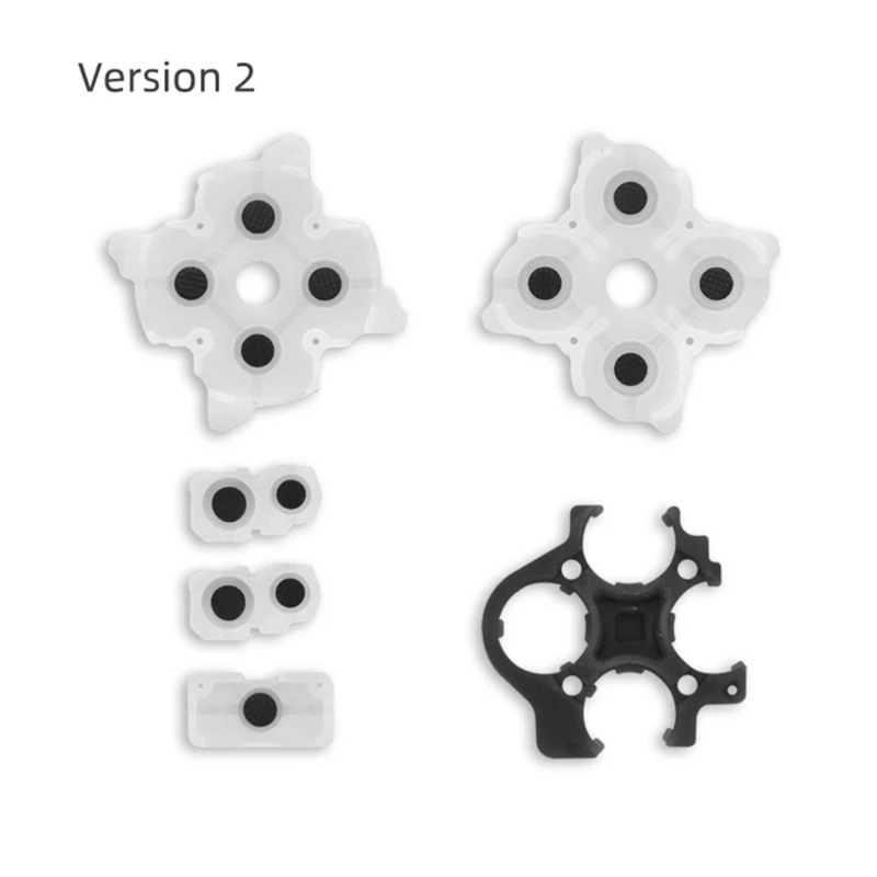 Durable Silicone Rubber Conductive Rubber Adhesive Button Pad Keypads Replacement Accessories for PS5 Controller Gamepad