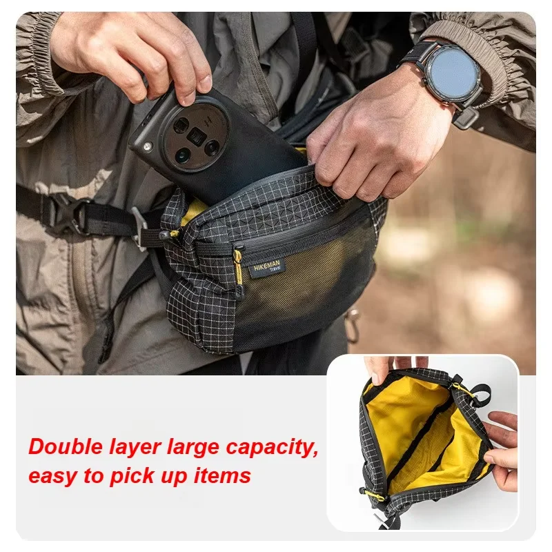Waterproof Outdoor Bags Adjustable Strap Multi Functional Lightweight Running Hiking Pockets Durable Cycling Camping Storage Bag