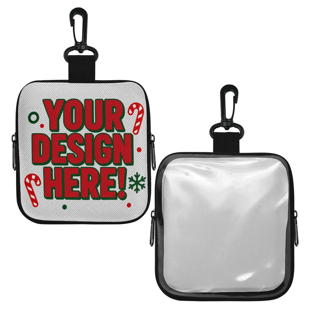 Custom Dog Treat Bag Personalized Photo Name Text Training Pouch with Single Side Clear Panel for Puppy Walking Outdoor Pet Use