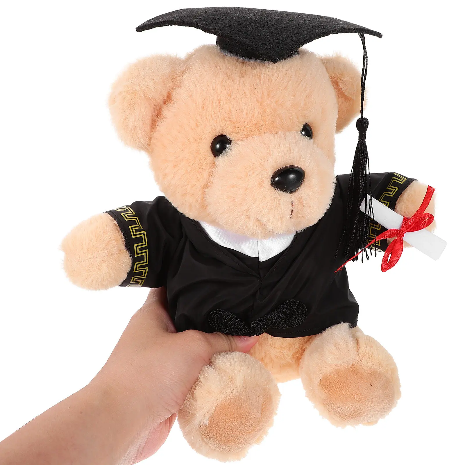 

Graduation Bear Stuffed Animal Handmade Craftsmanship Soft Skin-Friendly Material Cute Detailed Graduation Gift for All