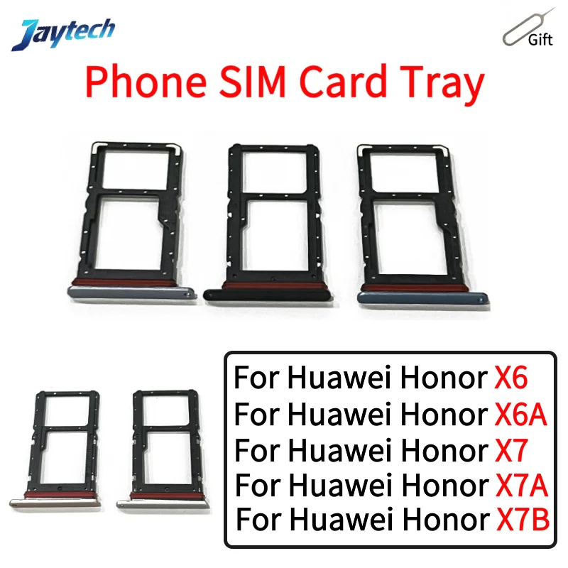 화웨이 Honor X6 X6A X7 X7A X7B용 SIM 카드 트레이 1개, SIM 카드 홀더 서랍, 휴대폰 교체 부품 (공구 포함)