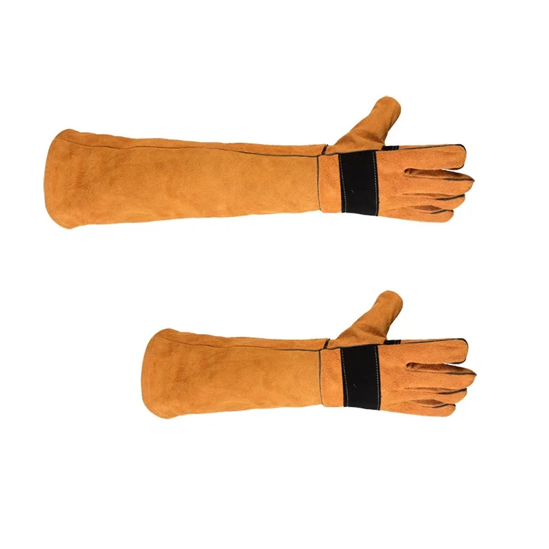 Double Layer Leather Pet Gloves Anti Scratch And Anti Bite Protection Gardening Work Gloves Cat Dog Training And Handling Gloves